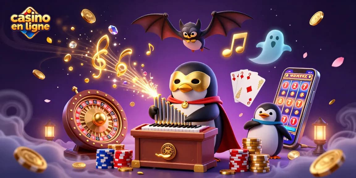 Jouez à des machines à sous et pariez au casino en ligne avec des personnages ludiques et des effets magiques.