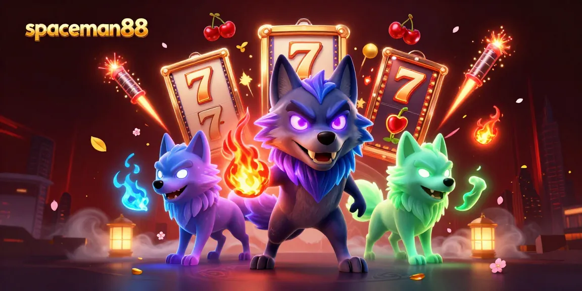 Experience the thrill of winning at spaceman88 with engaging slot reels and vibrant gaming elements.