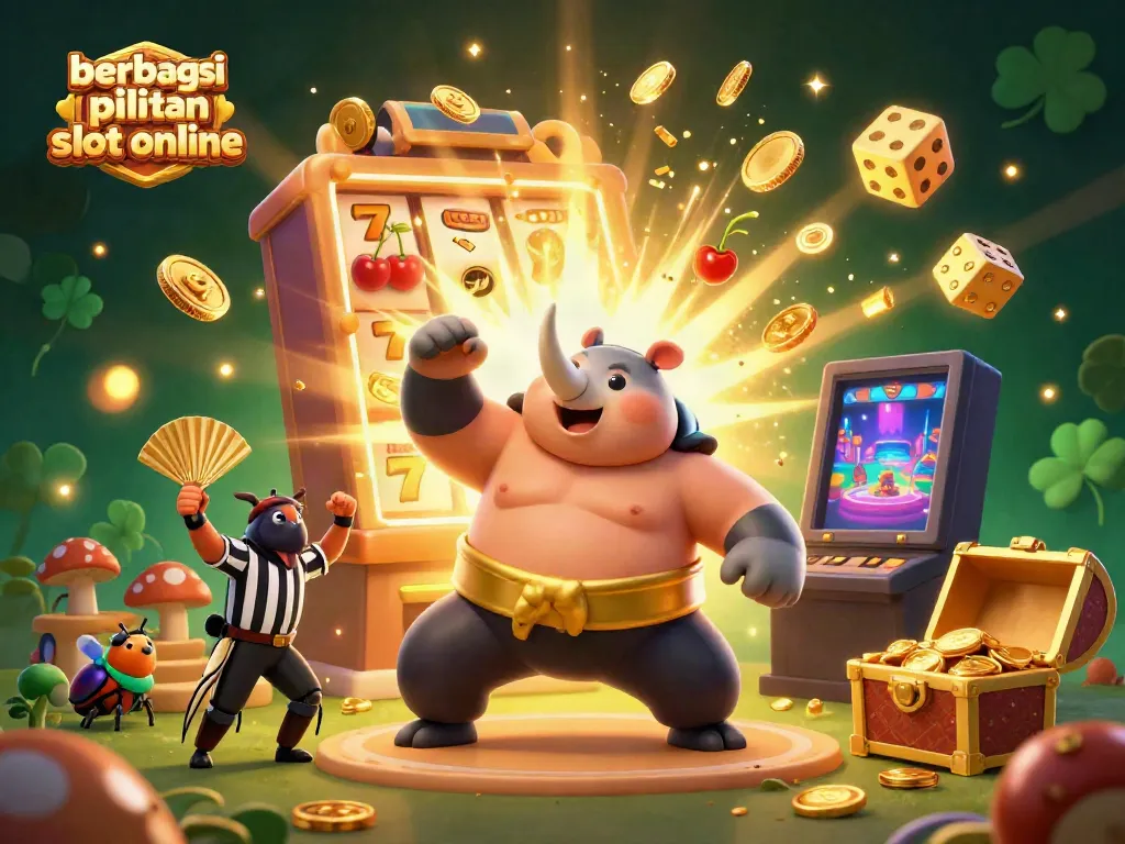Gali berbagai pilihan slot online dengan ilustrasi 3D seru dari pertarungan bug dan mesin slot yang meledak.