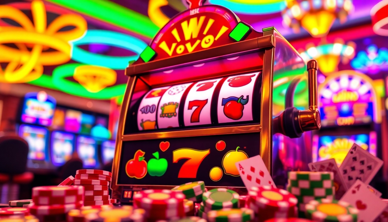 Kemenangan besar slot777 menunggu di mesin slot berwarna cerah dan berkilauan.