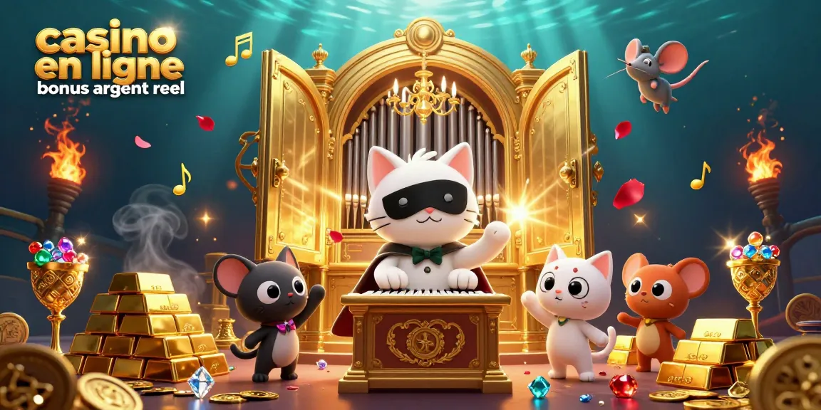 Découvrez des jeux de casino en ligne bonus argent réel dans une illustration vibrante et captivante.