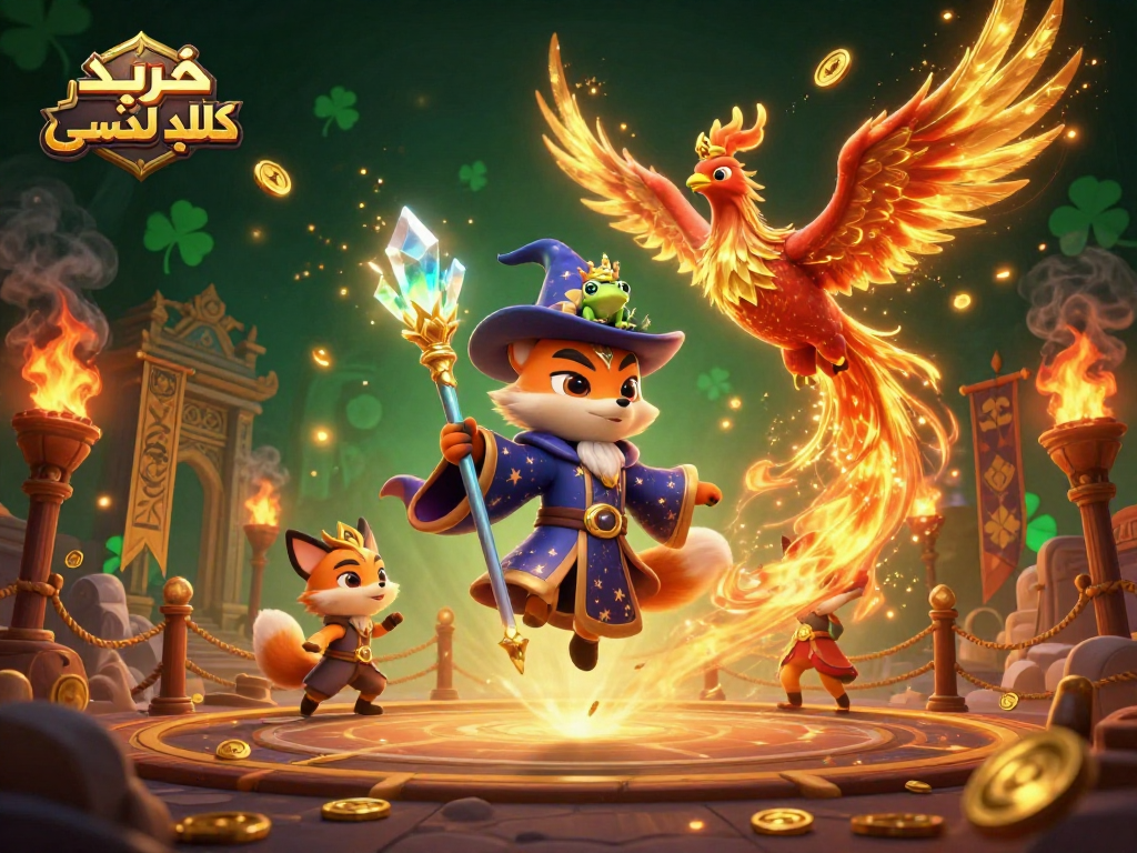Boost your chances with خرید کلید لمسی in a vibrant gambling fantasy scene featuring magical elements and rich details.