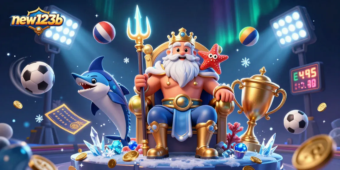 Win big with new123b at the ultimate casino experience featuring Neptune and vibrant game elements!