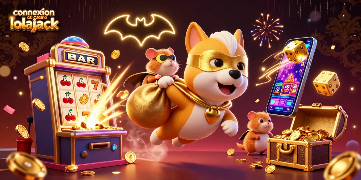 Play engaging casino games while enjoying a colorful illustration featuring connexion au casino lolajack.