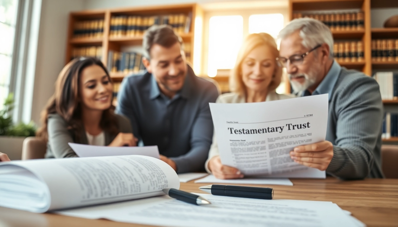 Understanding Testamentary Trusts with family planning and legal documents.