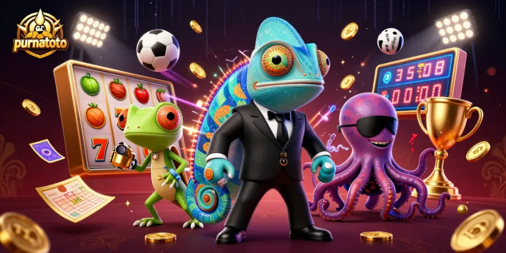Purnatoto menyediakan permainan slot gacor dengan elemen jackpot dan reels yang berwarna-warni.