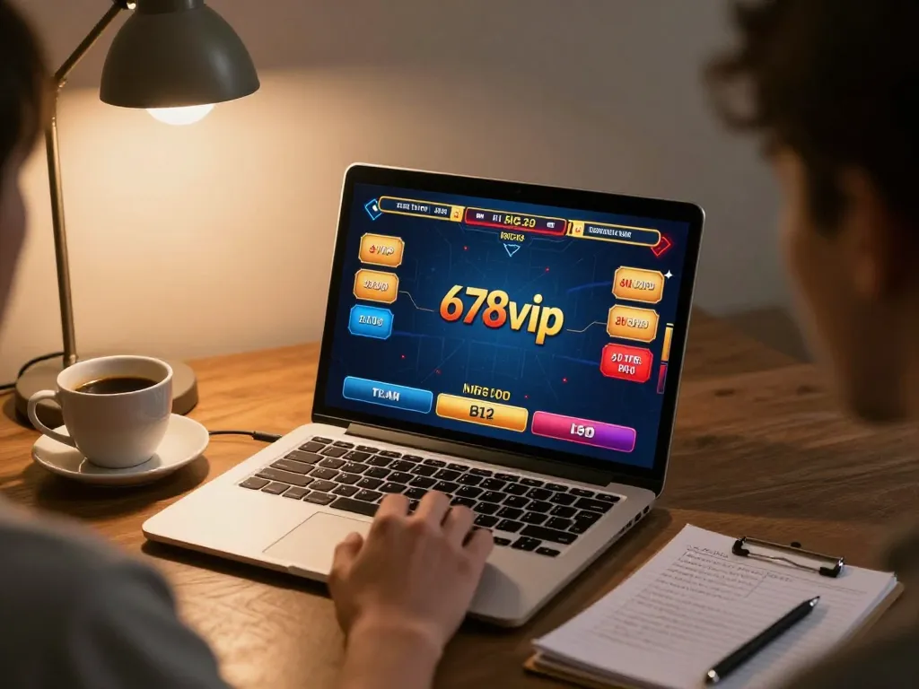 Engage in live dealer gaming with 678vip on a cozy home setup for interactive online betting.