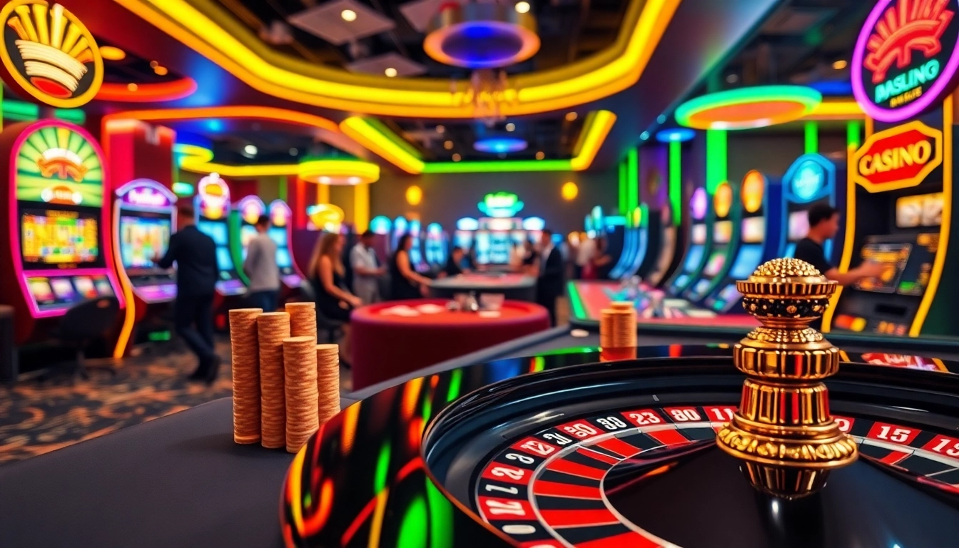Experience the thrill of a Non gamstop casino Uk with vibrant gaming tables and excited players.