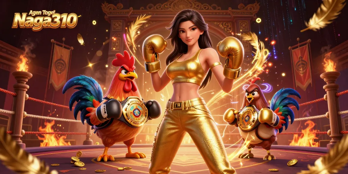Agen Togel Naga310 presents an immersive scene with dynamic characters and vibrant casino elements.