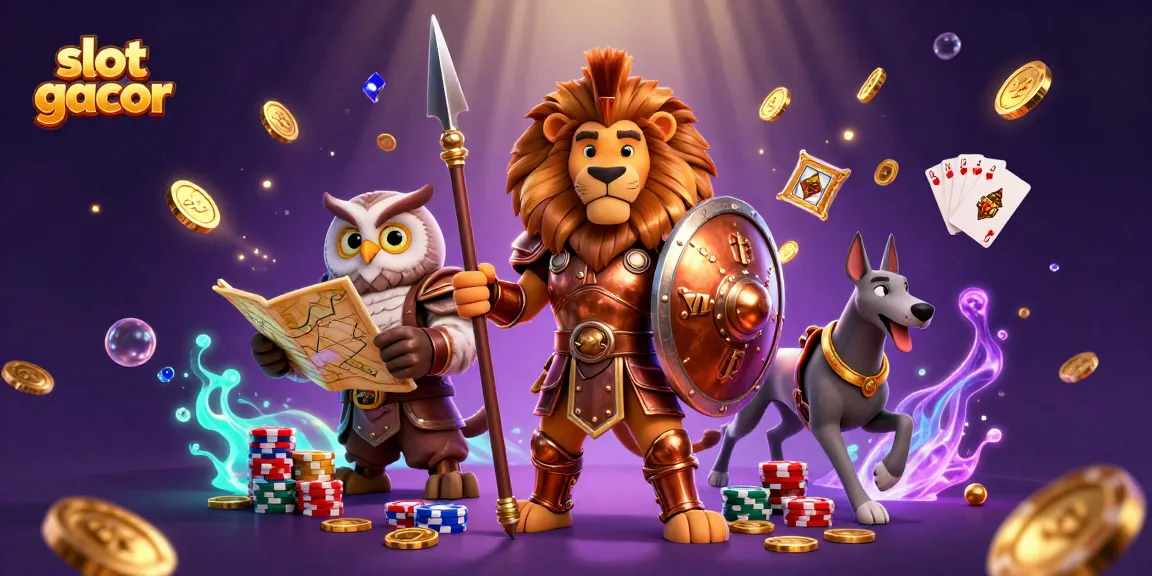 Experience thrilling slot gacor gameplay with our vibrant 3D illustration showcasing dynamic casino elements.