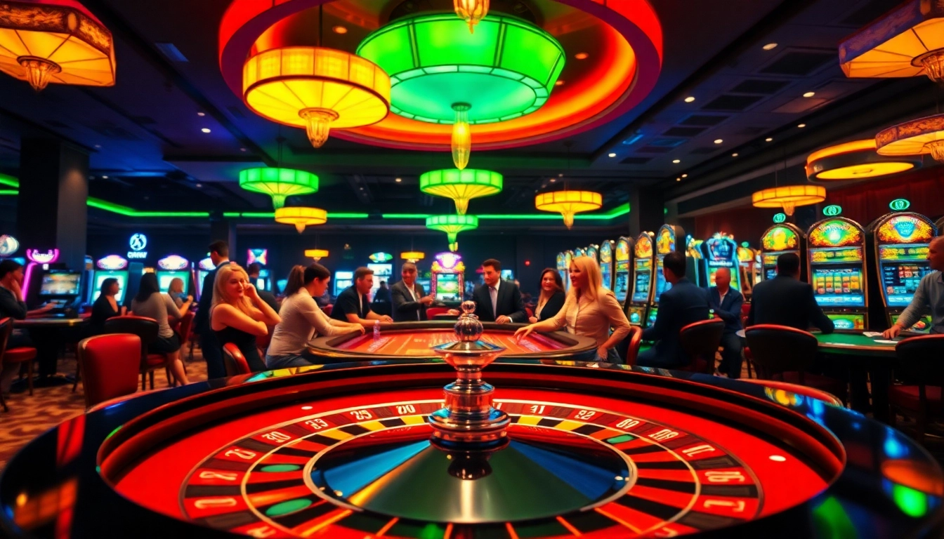 Experience the excitement of a Non gamstop Casino Uk with vibrant gaming tables and enthusiastic players.