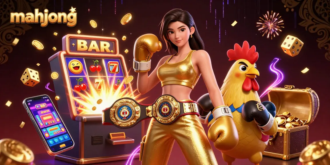 Experience mahjong excitement with vibrant characters and dynamic casino elements in a dazzling scene.