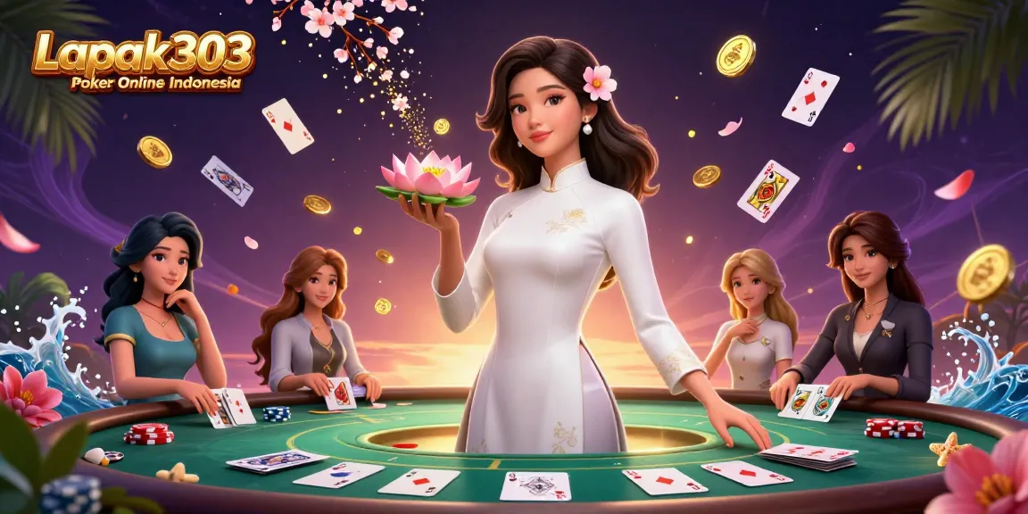 Experience thrilling gameplay with Lapak303 Poker Online Indonesia featuring a vibrant poker scene.