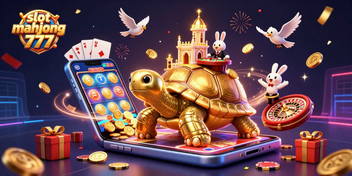 Spin the reels for big wins with slot mahjong 777, featuring a whimsical casino scene.