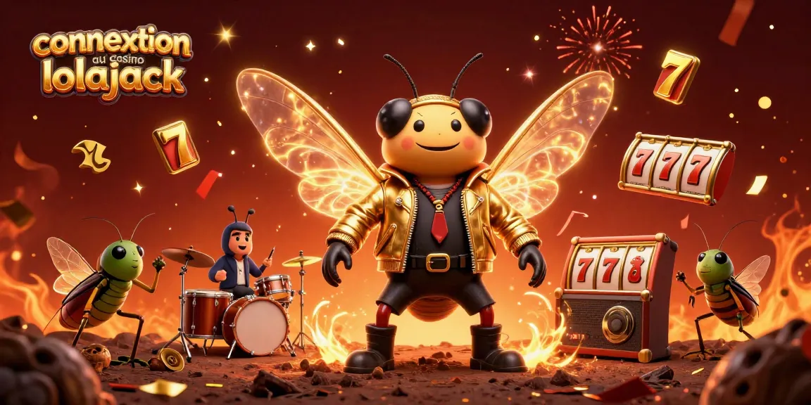 Jouez sur le connexion au casino lolajack avec une rock star en cigale et des éléments de jeux fascinants.