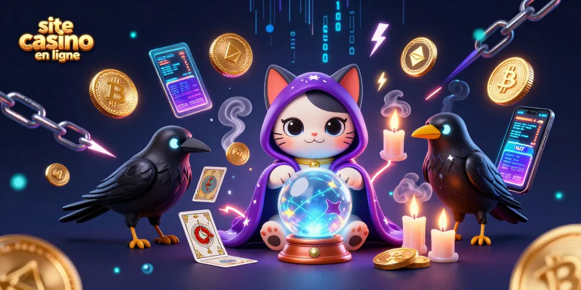 Jouez sur un site casino en ligne avec magie, crypto-monnaies, et éléments de jeu captivants.