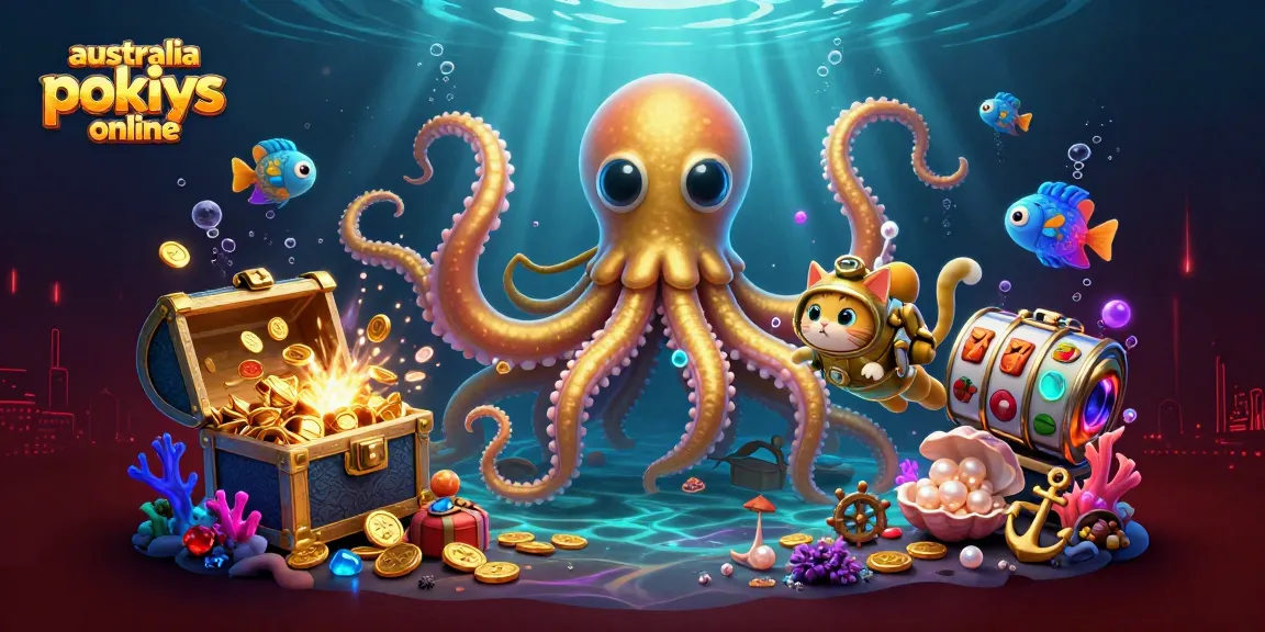 Experience the thrill of australia pokies online with vibrant slot-themed underwater adventures and dynamic monsters.