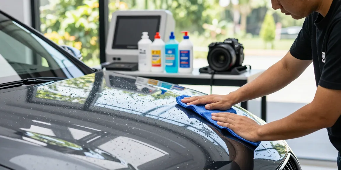 Car wash near me prices reflecting quality service during professional detailing.