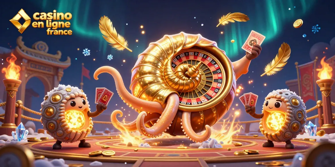 Jouez à des jeux de casino en ligne France avec le nautilus géant et ses compagnons scintillants.