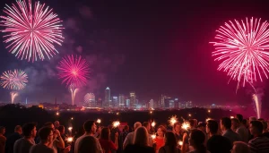 Witness the stunning manchester fireworks lighting up the sky, captivating audiences below.
